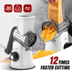 💖Limited-time offer🥗3 in 1 Rotary Cheese Grater Vegetable Slicer