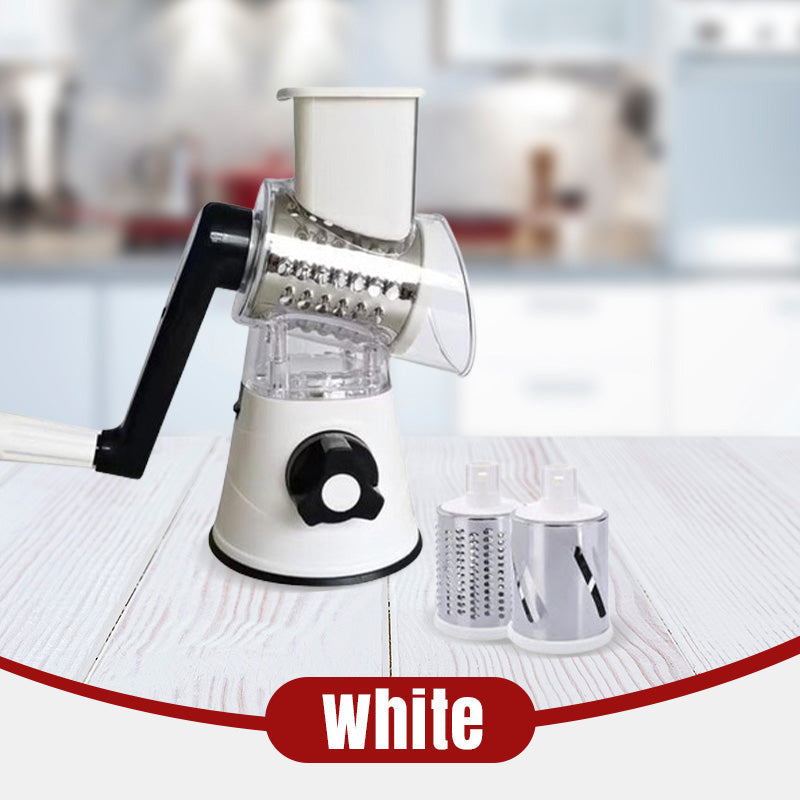 💖Limited-time offer🥗3 in 1 Rotary Cheese Grater Vegetable Slicer
