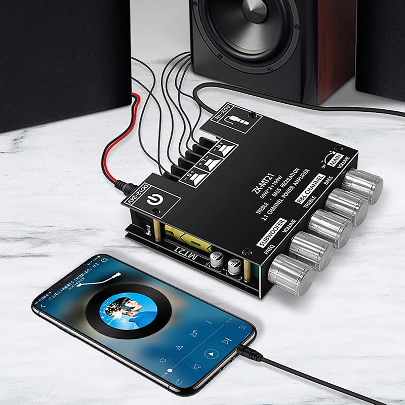 🔥HOT SALE🔥2.1 Channel Bluetooth - compatible Audio Power Amplifier Module🔊 Upgrade Your Audio Experience! 🔊