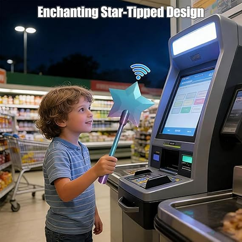 🔥2026 Fashion New Styles🔥3D Printed Star-Topped Tap-to-Pay Wand
