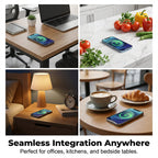 🔥2026 New Arrival🔥Invisible Mount Under-Desk Wireless Charger – Effortless Auto Charging!