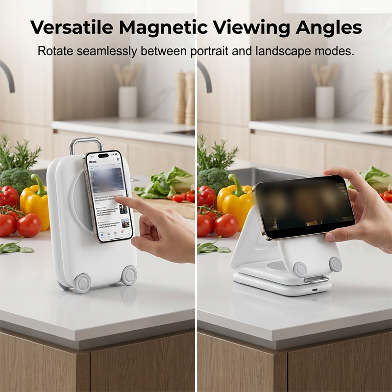 🔥HOT SALE＆50％OFF🔥Foldable Magnetic Wireless Charger 3-in-1 – Portable Charging Station for Phone, Watch & Earbuds