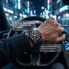 Modern Barrel-Shaped Case Watch for Men