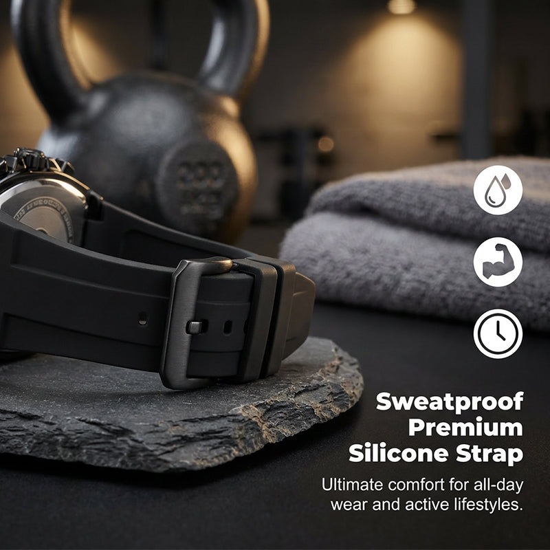 Modern Barrel-Shaped Case Watch for Men