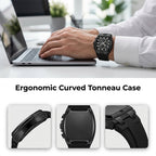 Modern Barrel-Shaped Case Watch for Men
