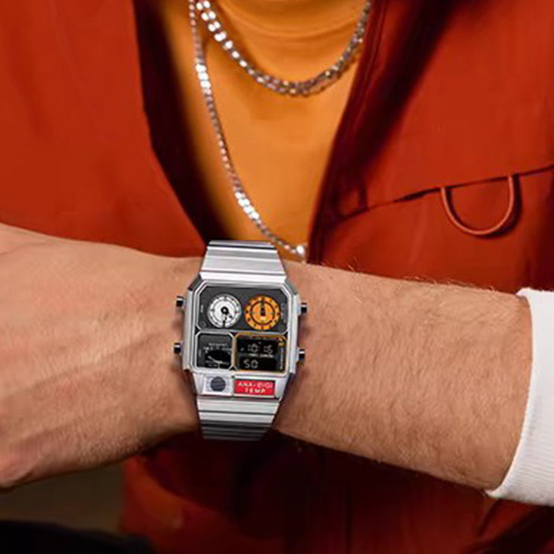 🔥HOT STYLE🔥Men's Retro Multi-Function Digital Watch – Durable, Waterproof & Fashionable