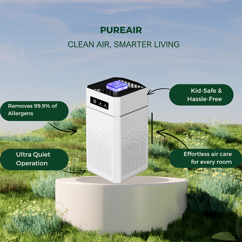 🌿💨 Home Air Purifier – All-around protection 🛡️🏠 for fresh, clean indoor air, ideal for combating allergens, dust, and odors. 🎁
