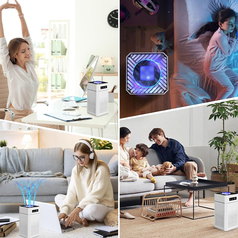 🌿💨 Home Air Purifier – All-around protection 🛡️🏠 for fresh, clean indoor air, ideal for combating allergens, dust, and odors. 🎁