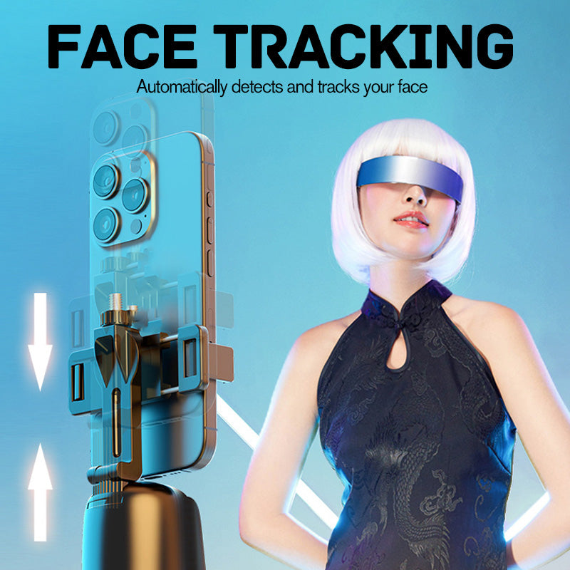 📢📢49% OFF !!!⏰Auto Face Tracking Phone Holder with Gesture Control