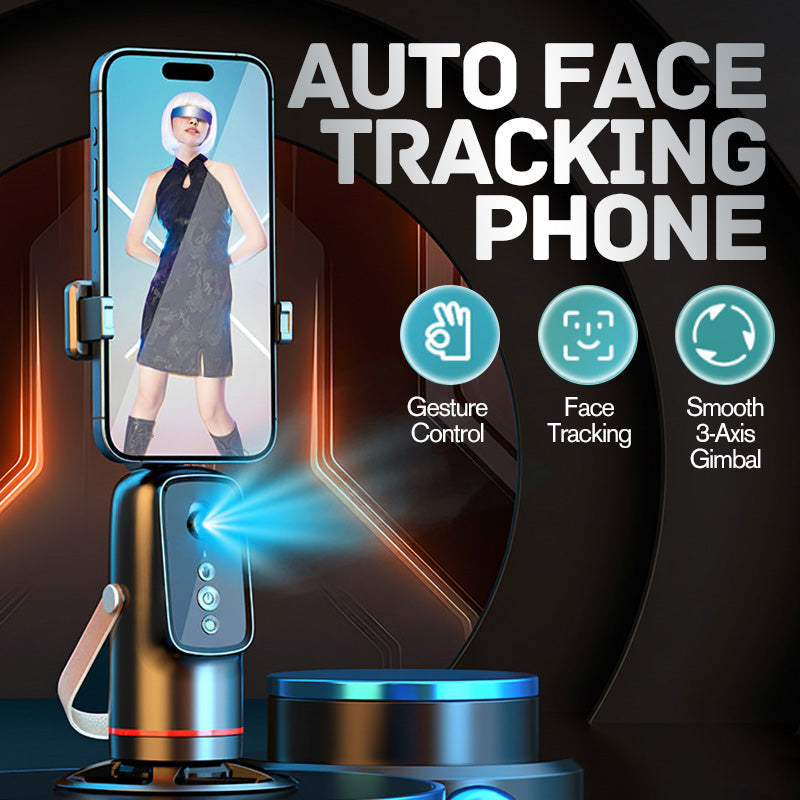 📢📢49% OFF !!!⏰Auto Face Tracking Phone Holder with Gesture Control