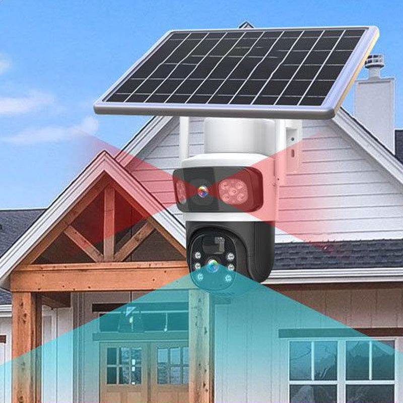 🔥2026 New Upgrade ＆ Hot Sale🔥Wireless Outdoor Solar Security Cameras with Dual Lens
