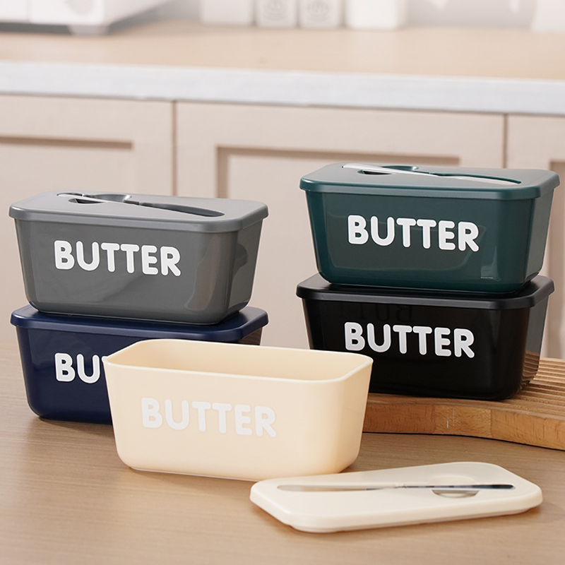 🚨BIG DISCOUNT!🔥Large Plastic Butter Dish With Lid & Knife