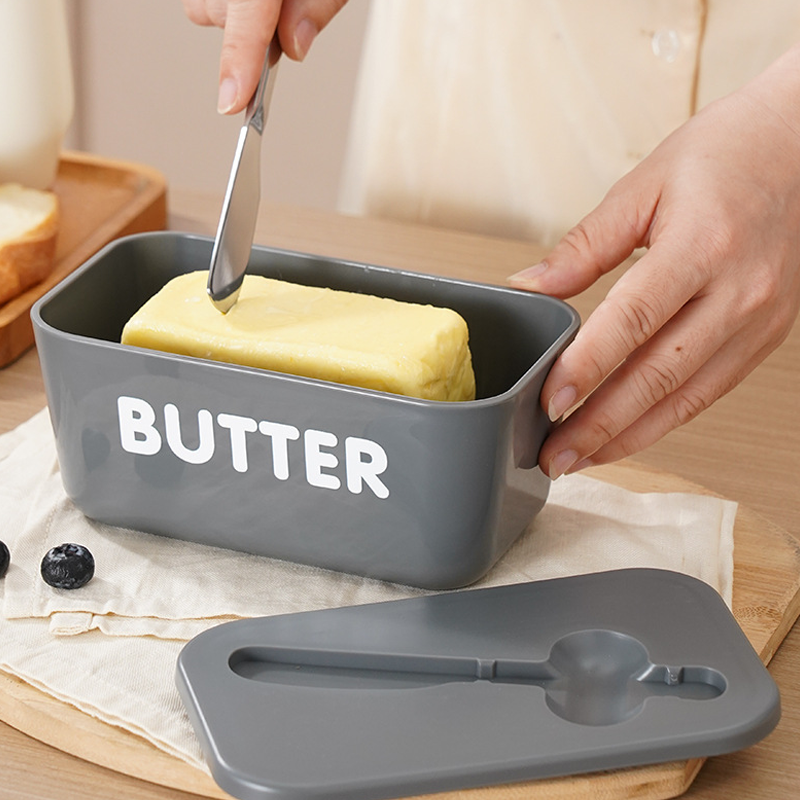 🚨BIG DISCOUNT!🔥Large Plastic Butter Dish With Lid & Knife