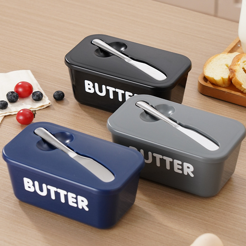 🚨BIG DISCOUNT!🔥Large Plastic Butter Dish With Lid & Knife
