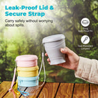 🥤Collapsible Silicone Travel Cup with Lid