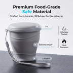 🥤Collapsible Silicone Travel Cup with Lid
