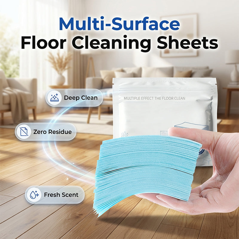 🥳2026 HOT SALE🥳💞50K+ SOLD!⏳✨ 49% OFF! Water‑Soluble Floor Sheets – Just drop in water, no measuring. Cleans & shines all floors. Safe & streak‑free. 120 sheets pack. Your daily helper. 🧹💧