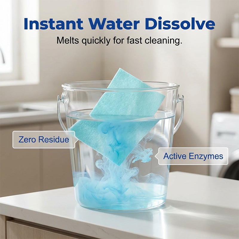 🥳2026 HOT SALE🥳💞50K+ SOLD!⏳✨ 49% OFF! Water‑Soluble Floor Sheets – Just drop in water, no measuring. Cleans & shines all floors. Safe & streak‑free. 120 sheets pack. Your daily helper. 🧹💧