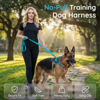 🐶🐾Easy On-Off Padded Dog Harness – No-Pull & Breathable – Safe & Comfortable