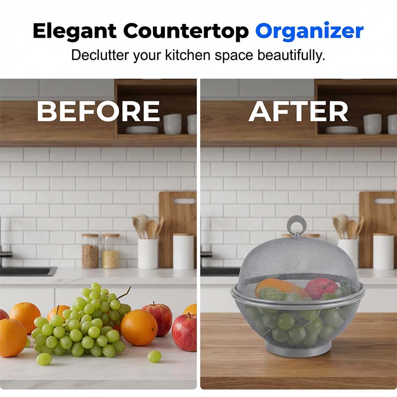 ⏳Limited-time 50% off⏰Fruit Basket with Lid🍇🍏🧺
