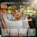 ⏳Limited-time 50% off⏰Quilted Pet Booster Car Seat🐈🐕💺