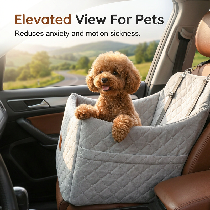 ⏳Limited-time 50% off⏰Quilted Pet Booster Car Seat🐈🐕💺