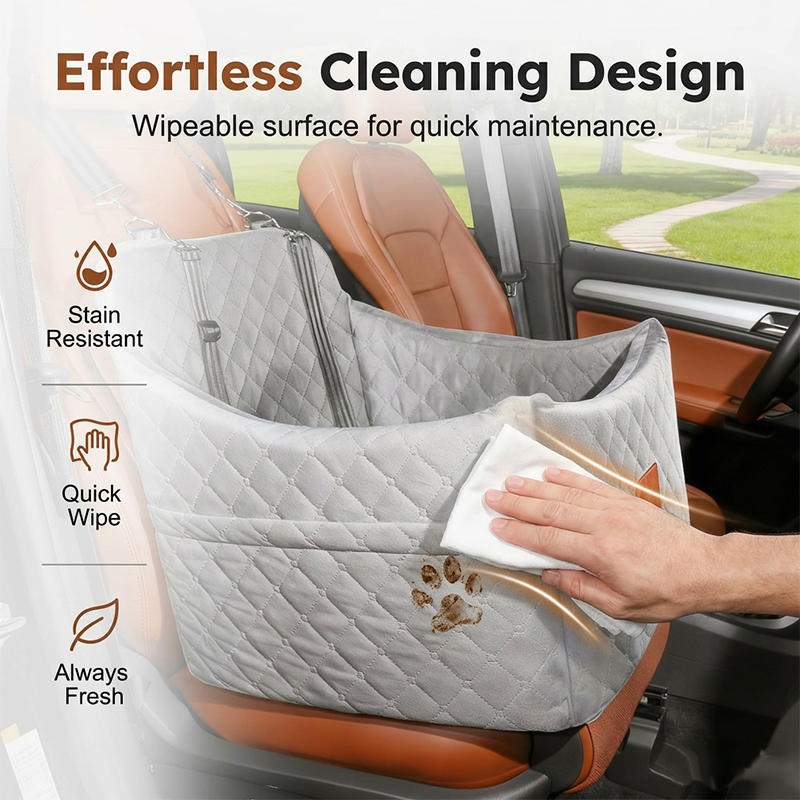 ⏳Limited-time 50% off⏰Quilted Pet Booster Car Seat🐈🐕💺