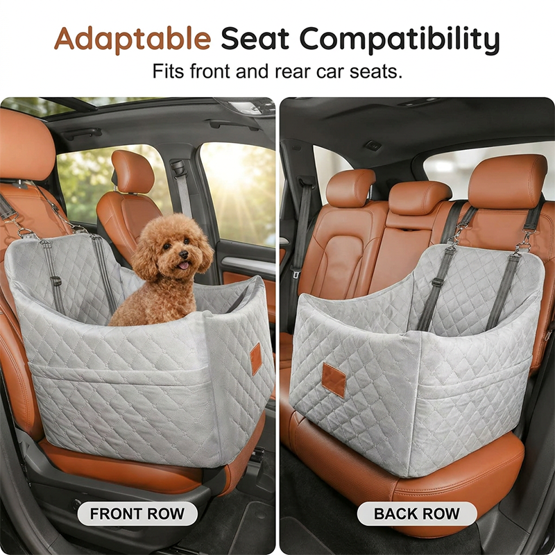 ⏳Limited-time 50% off⏰Quilted Pet Booster Car Seat🐈🐕💺