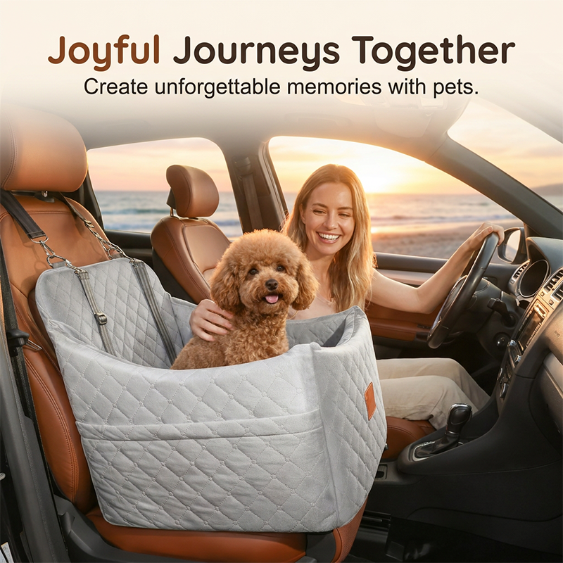 ⏳Limited-time 50% off⏰Quilted Pet Booster Car Seat🐈🐕💺