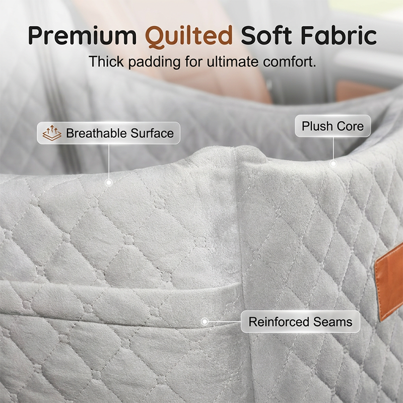 ⏳Limited-time 50% off⏰Quilted Pet Booster Car Seat🐈🐕💺