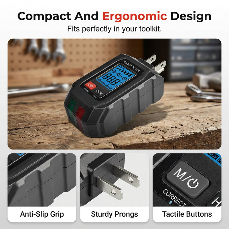 Multifunctional Digital GFCI Outlet Tester