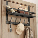 🔥 LIMITED-TIME 49% OFF! ✨ Over-The-Door Hook with Basket – Space-Saving, Strong, Tool-Free 🚪