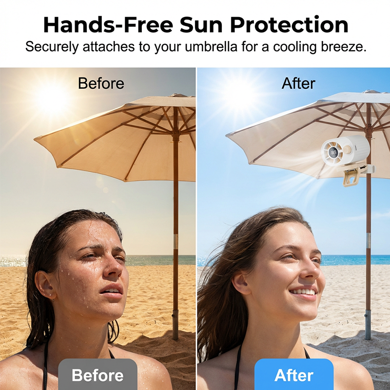 📢📢50% OFF !! ⏰Rechargeable Clip-On Air Cooler for Outdoors🍀
