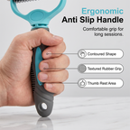Dual-Sided Pet Grooming Rake for Dogs & Cats