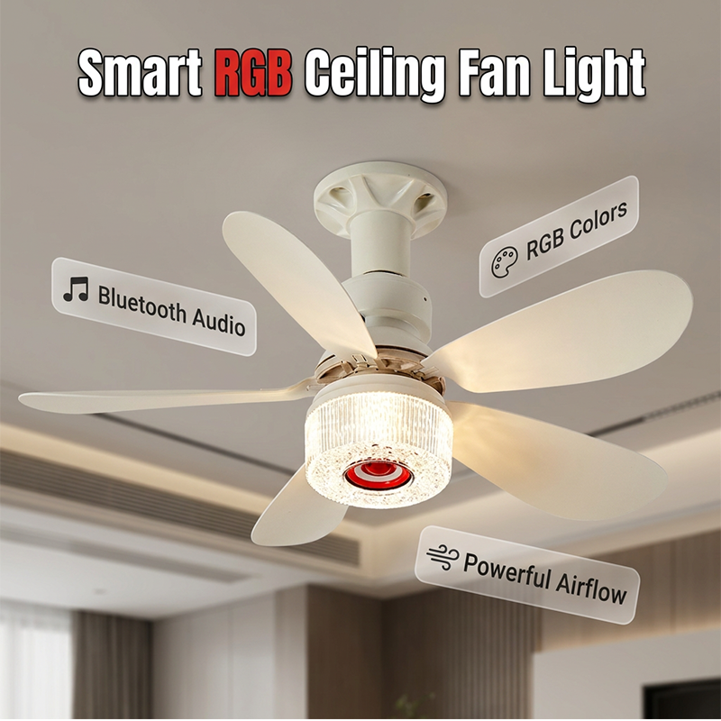 📢📢40% OFF !! ⏰3-in-1 Ceiling Fan with Light & Bluetooth Speaker 🎵 Cool Breeze, Soft Light & Smooth Music – All Day Comfort 🛋️