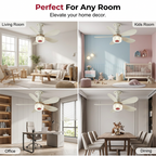 📢📢40% OFF !! ⏰3-in-1 Ceiling Fan with Light & Bluetooth Speaker 🎵 Cool Breeze, Soft Light & Smooth Music – All Day Comfort 🛋️