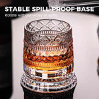 📢📢40% OFF !! ⏰360° Rotating Whiskey Glass Tumbler