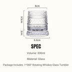 📢📢40% OFF !! ⏰360° Rotating Whiskey Glass Tumbler