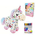 🌈DIY Color-In Unicorn Plush Toy Kit