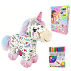 🌈DIY Color-In Unicorn Plush Toy Kit