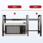 Expandable Microwave Oven Rack with Hooks