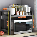 Expandable Microwave Oven Rack with Hooks