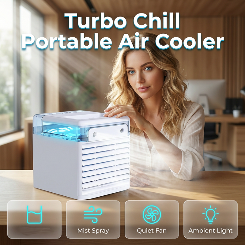 📢📢50% OFF !! ⏰Portable Air Cooler with 3 Speeds