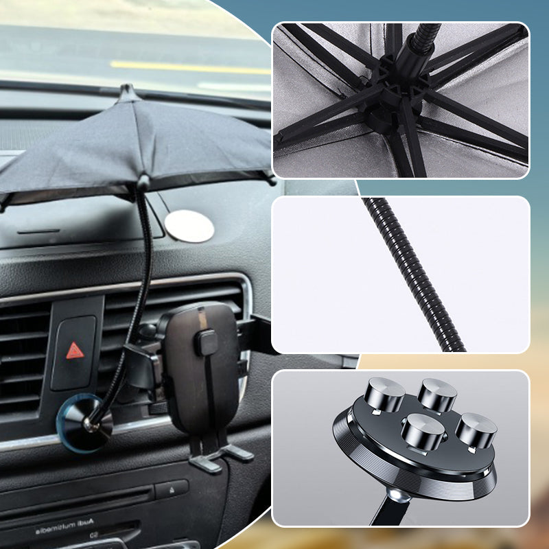 ☀️📱 Magnetic sun umbrella – block glare & UV, keep cool anywhere!