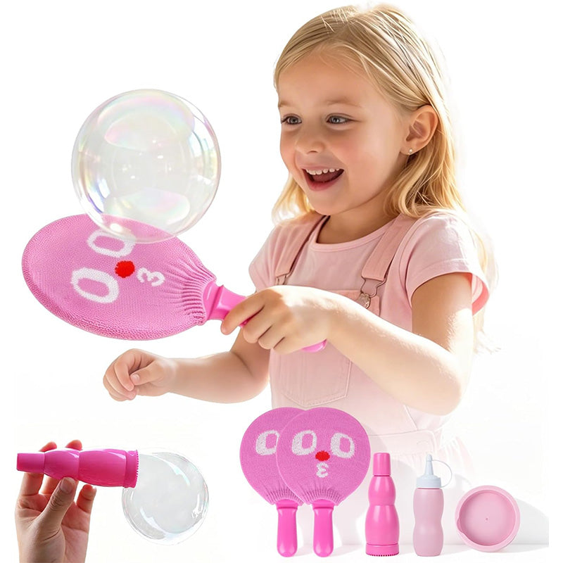 🏸🫧 Interactive bubble paddle game – smoke-filled bubbles, active outdoor fun!