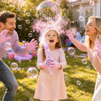 🏸🫧 Interactive bubble paddle game – smoke-filled bubbles, active outdoor fun!