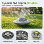 🛸🫧 UFO bubble machine – 360° rotation, LED lights, obstacle avoidance!