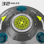 🛸🫧 UFO bubble machine – 360° rotation, LED lights, obstacle avoidance!