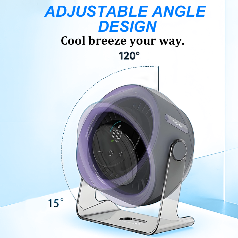 📢📢50% OFF !! ⏰ Mini Desk Fan with 100-Speed Control & Digital Display