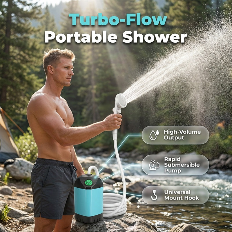 Portable Outdoor Camping Shower Pump